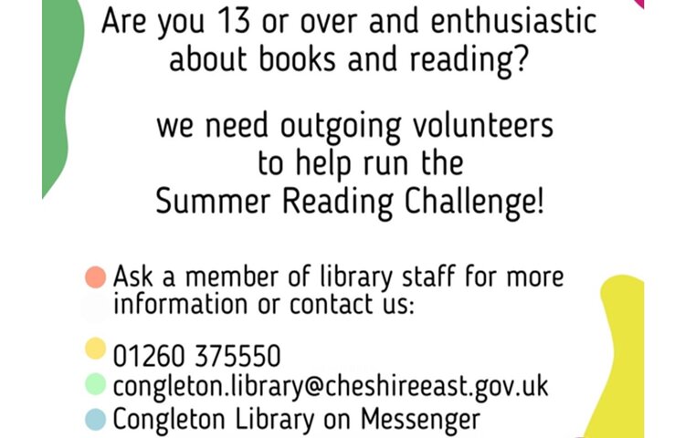 Image of Congleton Library Seeks Summer Volunteers